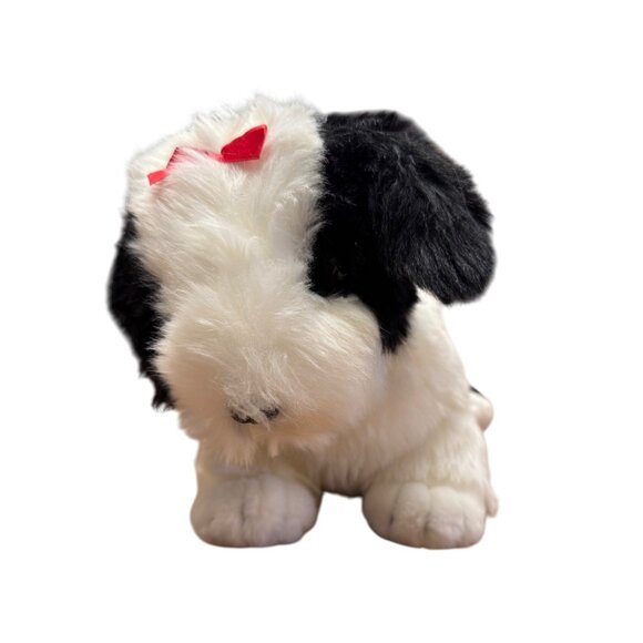 Ty Beanie Buddies POOFIE Border Collie Dog Plush Stuffed Animal Vtg 11" - Picture 1 of 8
